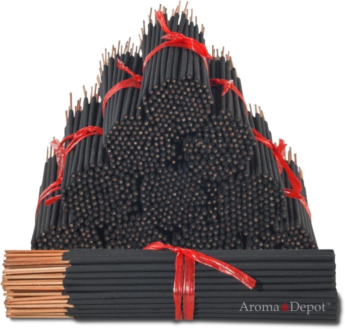Eat it Raw – Varillas de incienso de carbón exótico. Aproximadamente 85 a 100 varillas por paquete, longitud 7 pulgadas, cada palo natural se quema