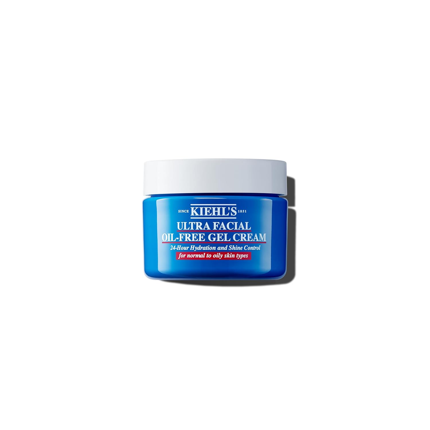 Kiehl’s Hidratante facial sin aceite, crema de gel reductora de brillo para pieles grasas a normales, hidrata la piel durante 24 horas, minimiza