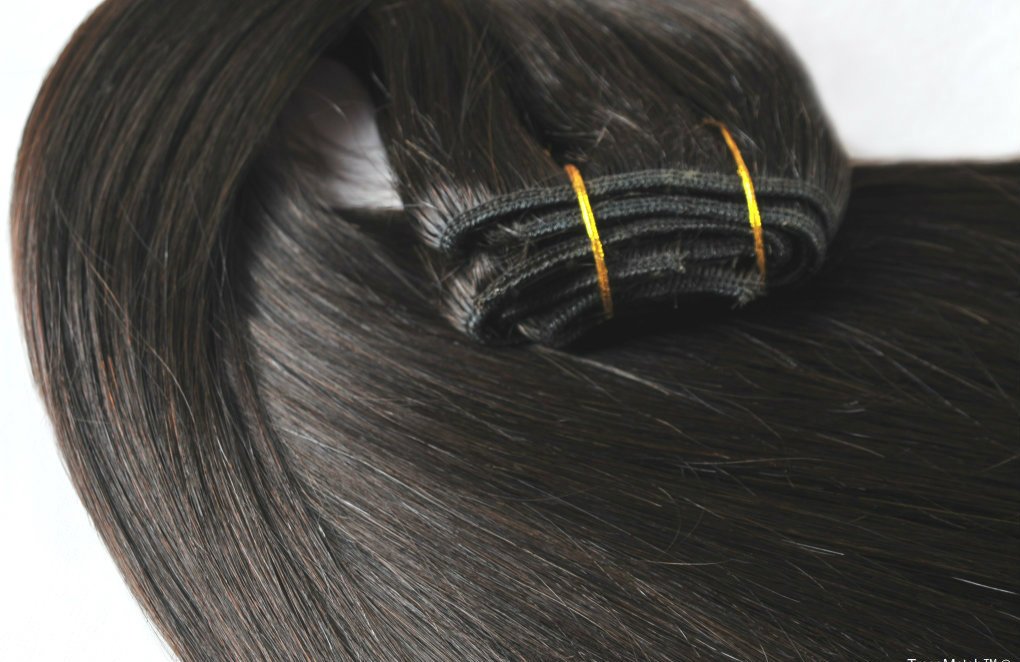 Extensiones de cabello humano Remy (Remi) de 20 a 22 pulgadas, color marrón oscuro (color #2), juego de lujo de cabeza completa de 10 piezas gruesas