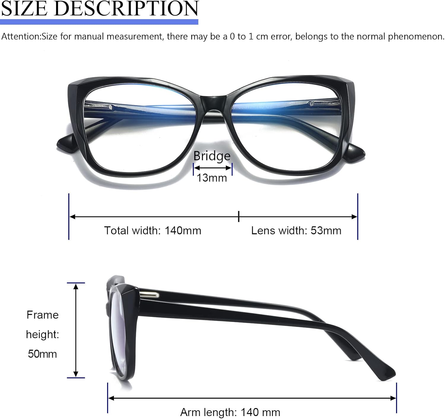 prtcslwd Gafas de lectura para mujer, paquete de 3 lentes de bloqueo de luz azul de gran tamaño con ojo de gato +1.25