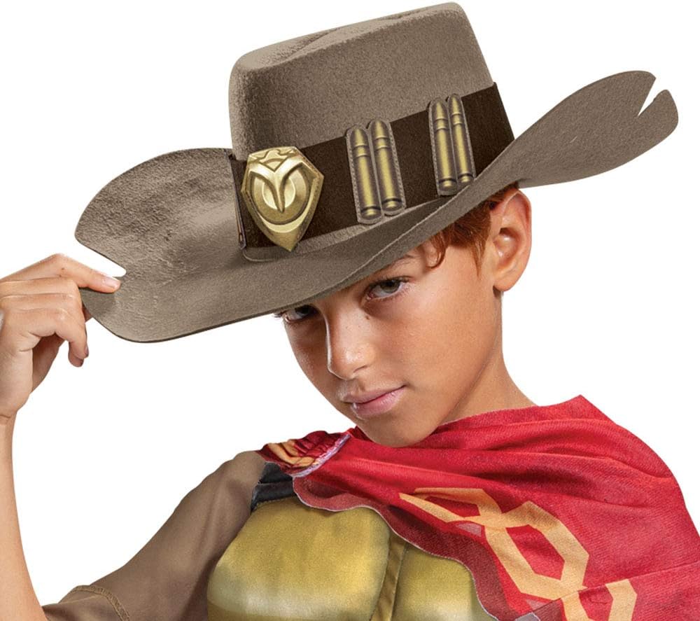 Overwatch McCree Disfraz inspirado en videojuegos para niños, mono acolchado con músculos