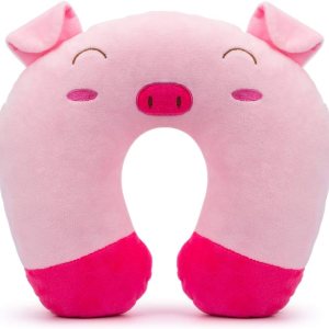 Almohada de viaje para niños para automóvil, avión, almohada suave para el cuello para la cabeza y la barbilla, lindo animal en forma de U, almohada Almohada de viaje para niños para automóvil, avión, almohada suave para el cuello para la cabeza y la barbilla, lindo animal en forma de U, almohada