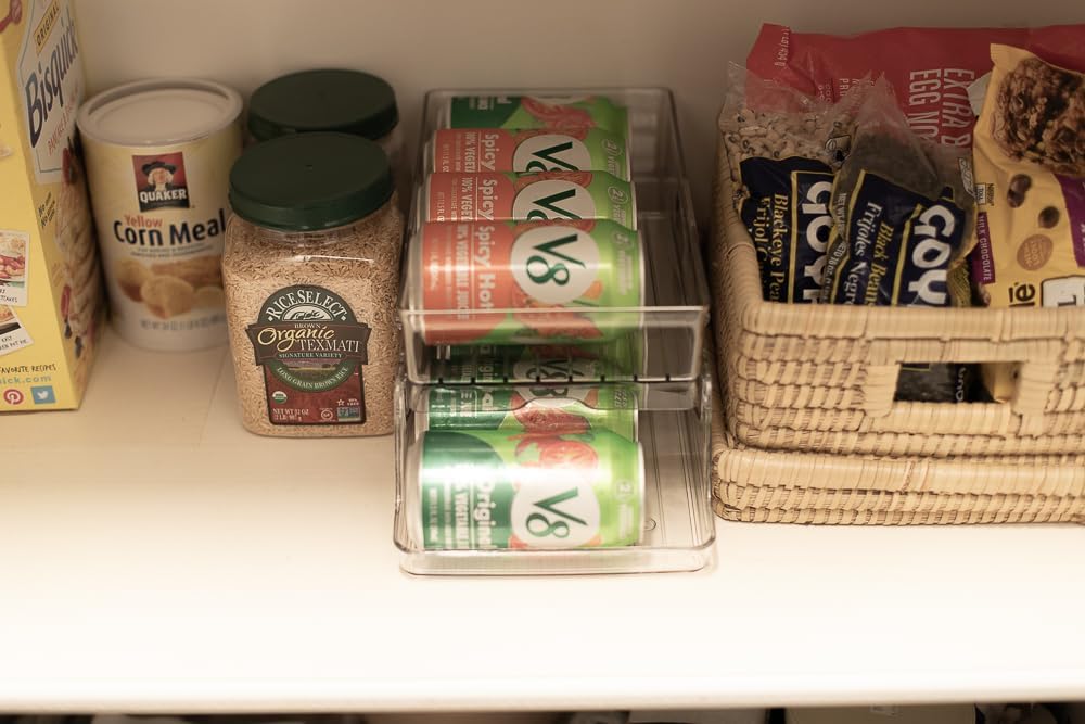 Makers’ Market – Dispensador automático de latas de soda para refrigerador o despensa – tiene capacidad para 1 o 2 capas y dispensa bebidas
