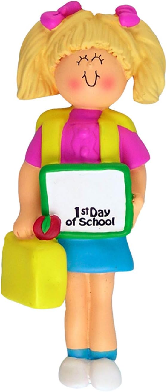 Adornos escolares personalizados 2024  Adorno de mi primera Navidad 2024, mi primer día de escuela, regalos de regreso a clases para estudiantes,