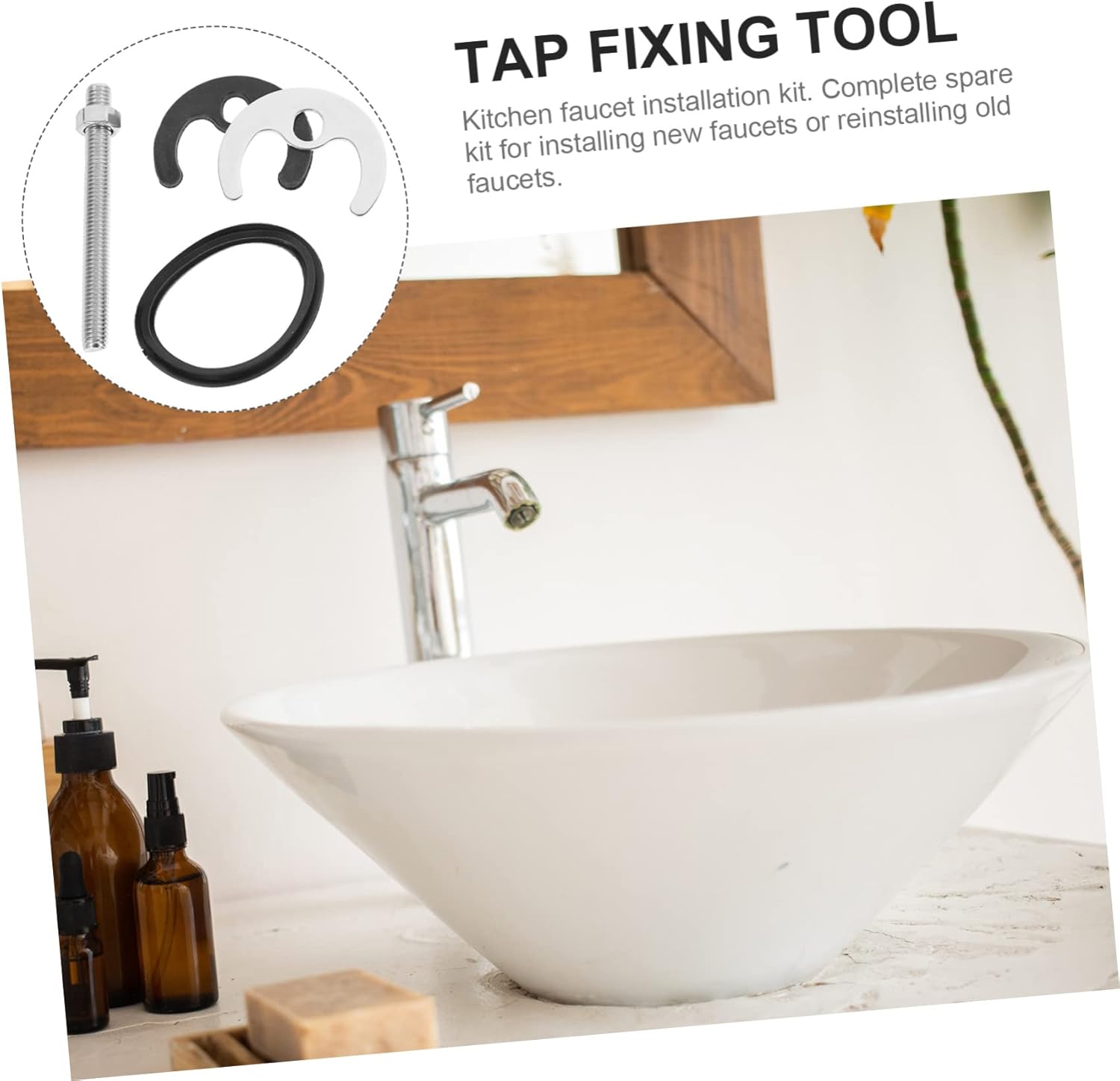DOITOOL Accesorios para fregadero Accesorios de fregadero 1 Unidades Suite Suite Suministros de cocina Accesorio de cocina Fijación Circlip Lavadora