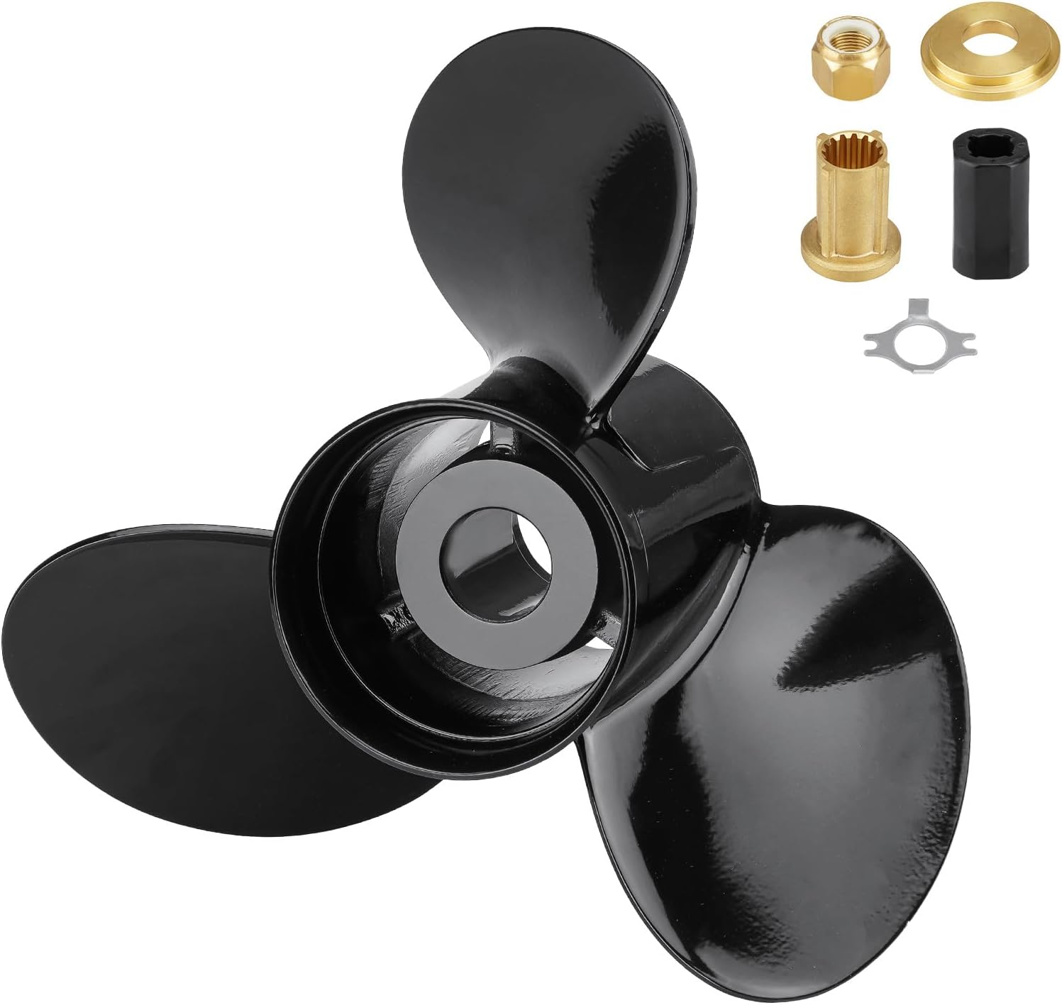 Hélice fuera de borda para barco 14 12×19, 14.25×21, 14×19, 13 14×17, 13 34×15, 14×13, 13.4×15, 10 38 x13, 9×9 apto para motores Mercury 6-300HP, 4