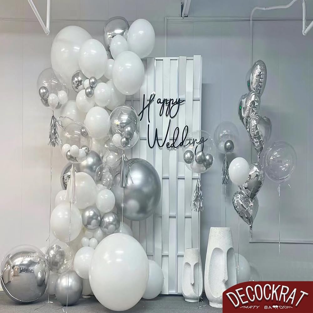 DECOCKRAT 89 globos de colores, globos de látex de diferentes tamaños de 1812105 pulgadas, globos de helio con cinta, juego de globos de fiesta para