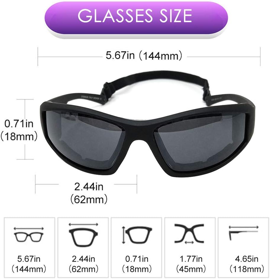 Teraise – Gafas de esquí de seguridad para motocicleta