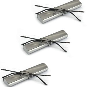 5 pares de lentes de lectura de metal sin montura con bisagra de resorte para hombres y mujeres 5 pares de lentes de lectura de metal sin montura con bisagra de resorte para hombres y mujeres