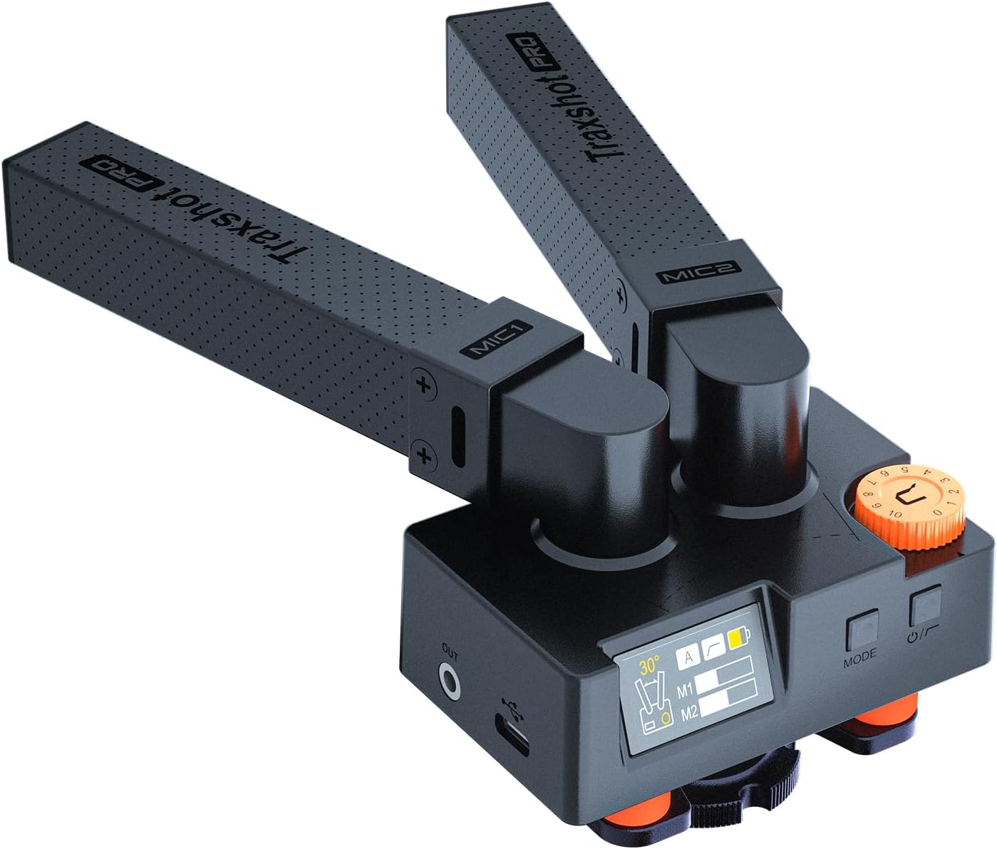 comica Traxshot Pro – Micrófono de escopeta profesional, 3 modos de recogida, salida digital USB C, micrófono de video para cámara DSLR, iPhone,
