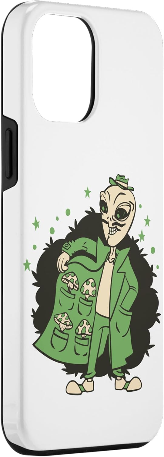 iPhone 13 Pro Max Funny Alien Mushroom Hippie UFO Lover and Believers Case