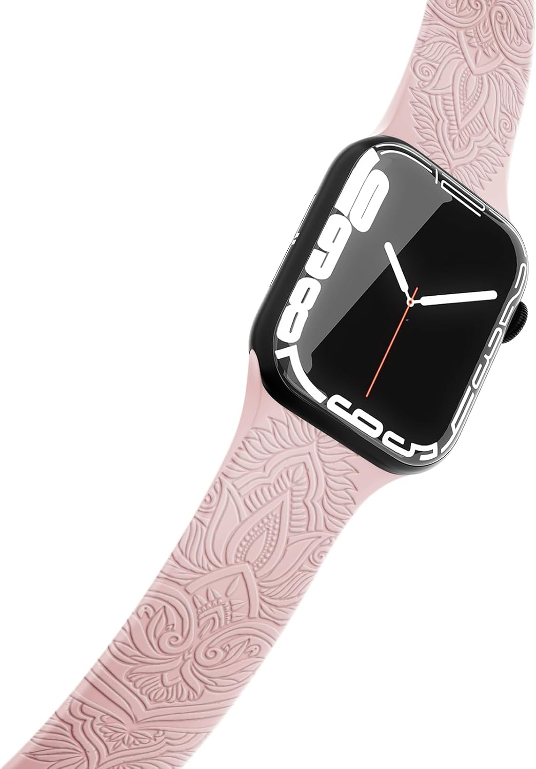 Vporui Correas grabadas de estilo chino compatibles con correas de Apple Watch de 1.496 in 1.575 in 1.614 in 1.654 in 1.732 in 1.772 in 1.929 in