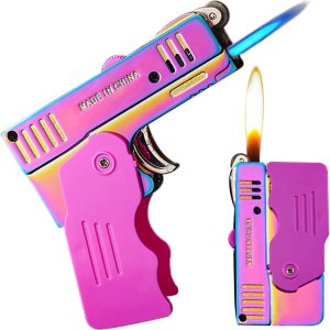 Encendedor de antorcha, encendedor de llama de chorro conmutable, combustible de butano recargable con función de bloqueo, llama de chorro ajustable Encendedor de antorcha, encendedor de llama de chorro conmutable, combustible de butano recargable con función de bloqueo, llama de chorro ajustable