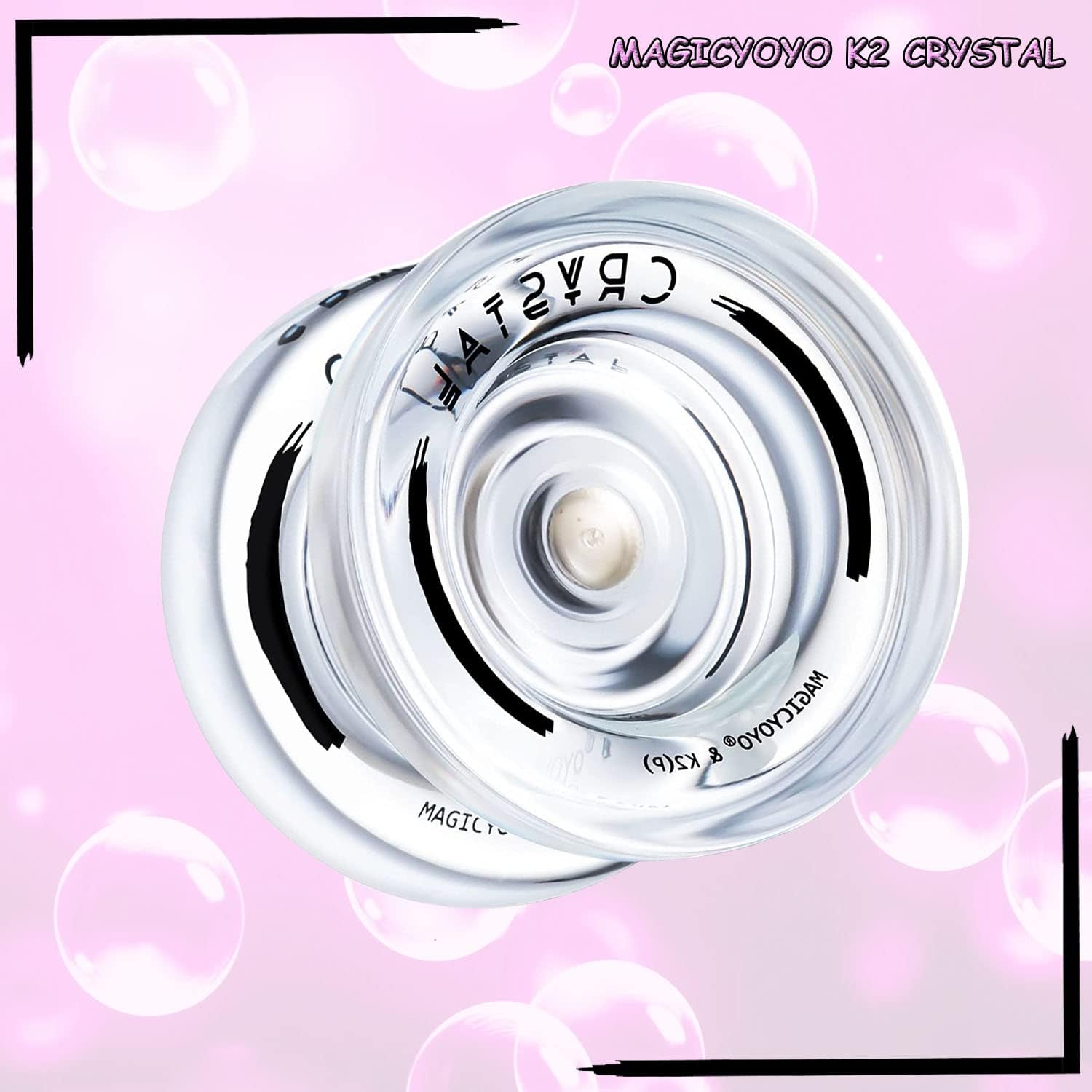 MAGICYOYO Yoyos N11 Professional Unresponsive, paquete de 2 unidades  K2 Crystal Responsive Yoyo para niños, Yoyo de aleación de metal Pro Yoyo y