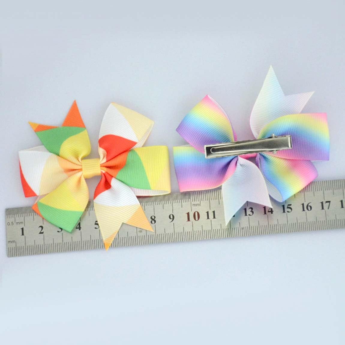 Pinzas para el cabello de arco iris para mujeres y niñas, accesorios para el cabello del día del orgullo gay TSFJ52 (2 unidades de lazo A)