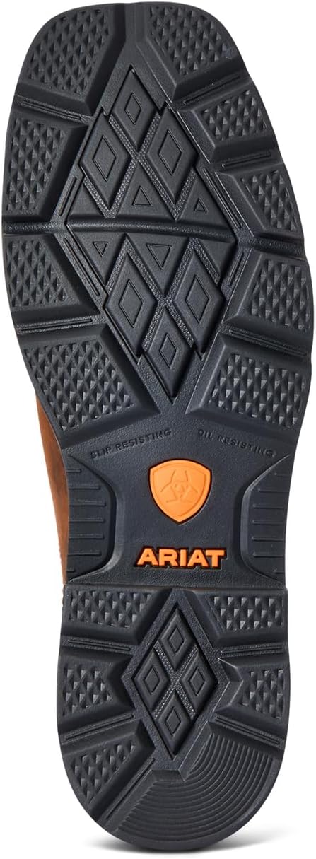 ARIAT Botas de trabajo Groundbreaker con punta de acero impermeable y cuadrada ancha para hombre