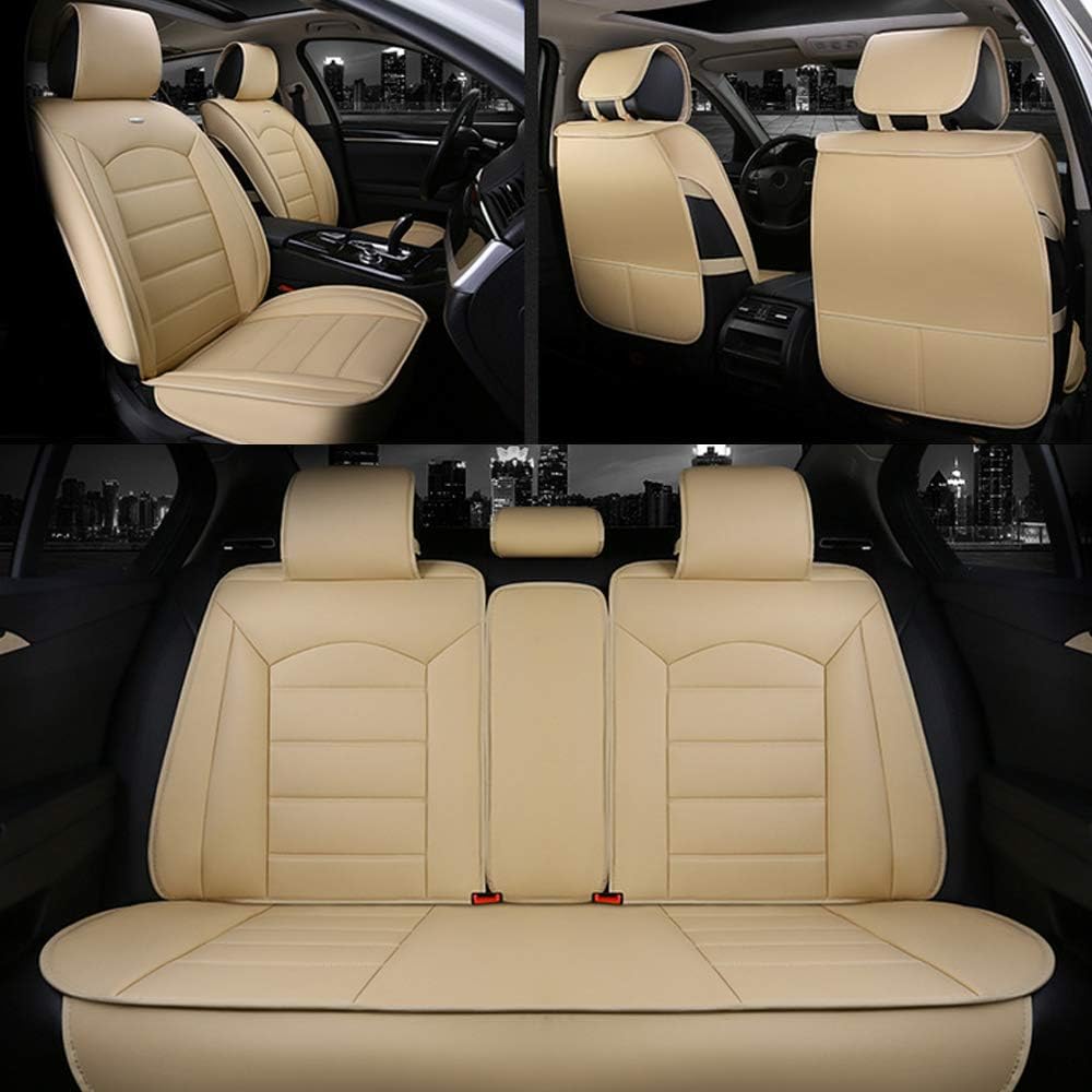 Fundas de asiento de automóvil de 5 asientos para Mercedes Benz GLA 250 2017-2021, juego completo de fundas de asiento de piel sintética, fundas de