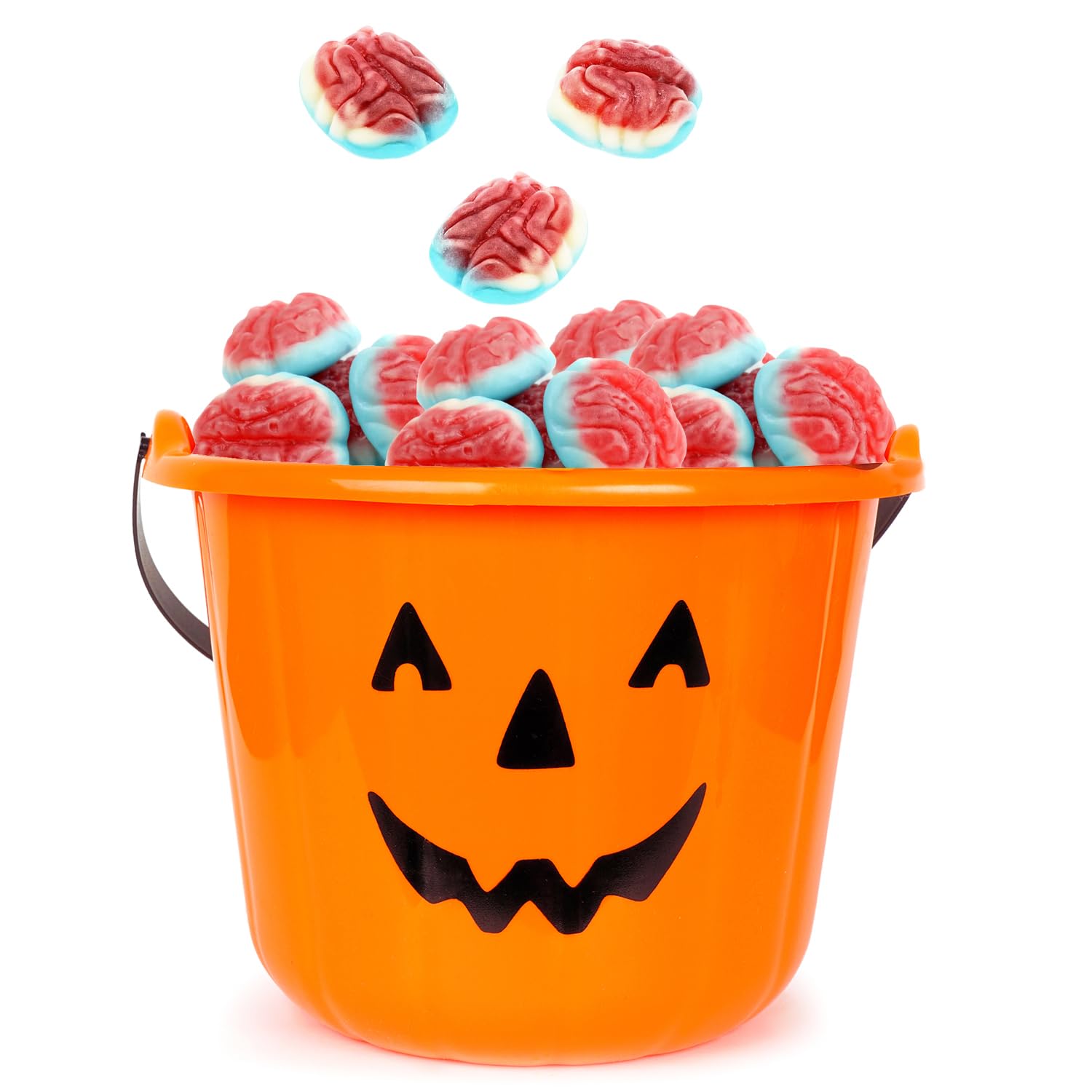 Fruidles Caramelos de cerebro de gomitas de Halloween, rellenos de bolsas de fiesta de truco o trato, recuerdo de fiesta (media libra)