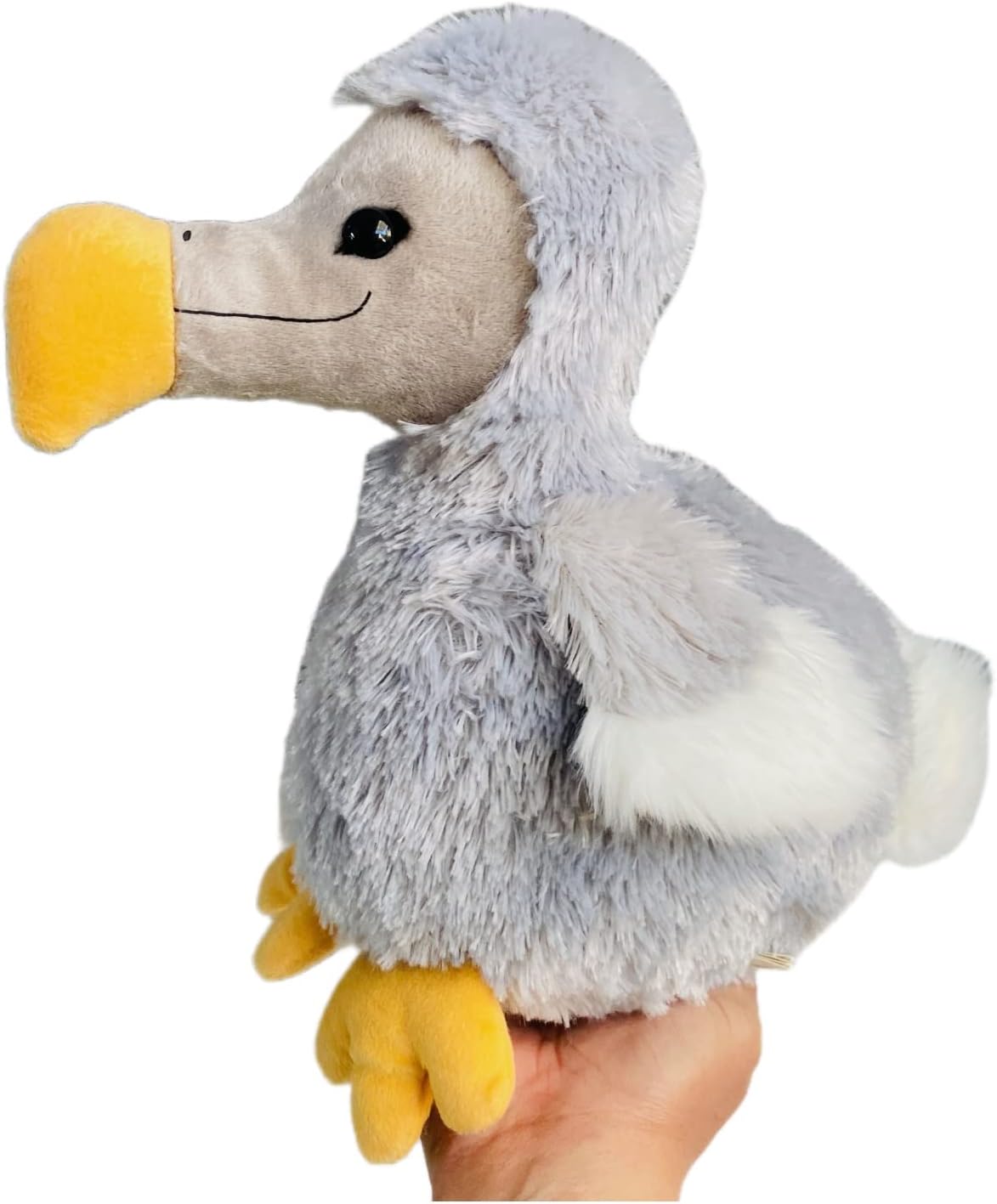 Whrigud Almohada de peluche realista de pájaro Dodo de 11 pulgadas, juguete de peluche suave y feo de pájaros grandes, almohadas de animales de