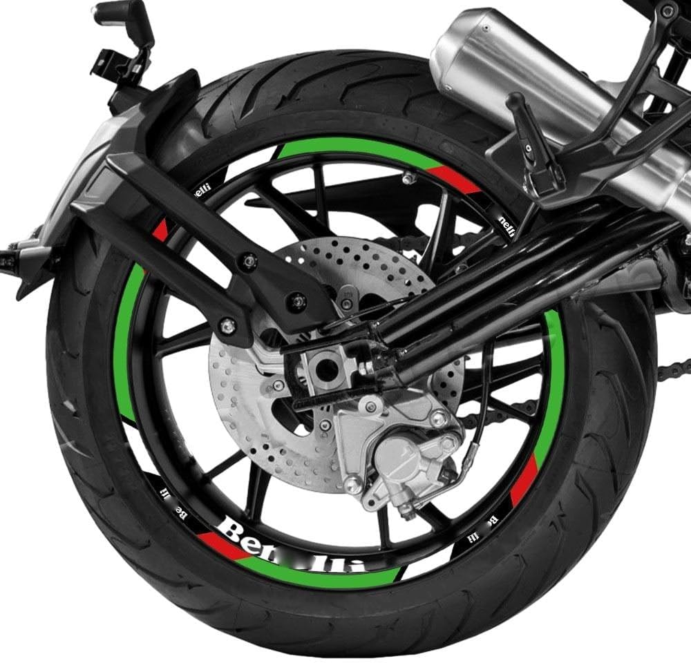 for B&enelli for LEONCINO125 500Trail 800 TNT300 BN125 TRK 251 502 752S Motorcycle Wheel Sticker Rflective Rim Stripe Decal (Color  1)