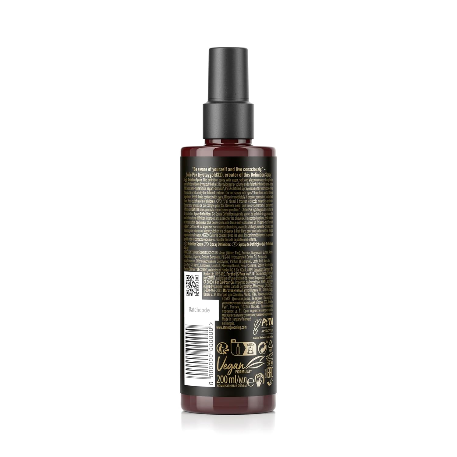 STMNT Grooming Goods Definition Spray, 6.76 fl. oz  Textura fuerte  Acabado semimate