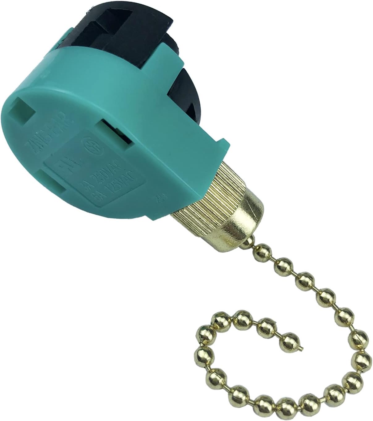 Paquete de 3 interruptores de ventilador de techo de 3 velocidades 4 cables Zing Ear ZE-268S6 interruptor de cadena compatible con interruptor de