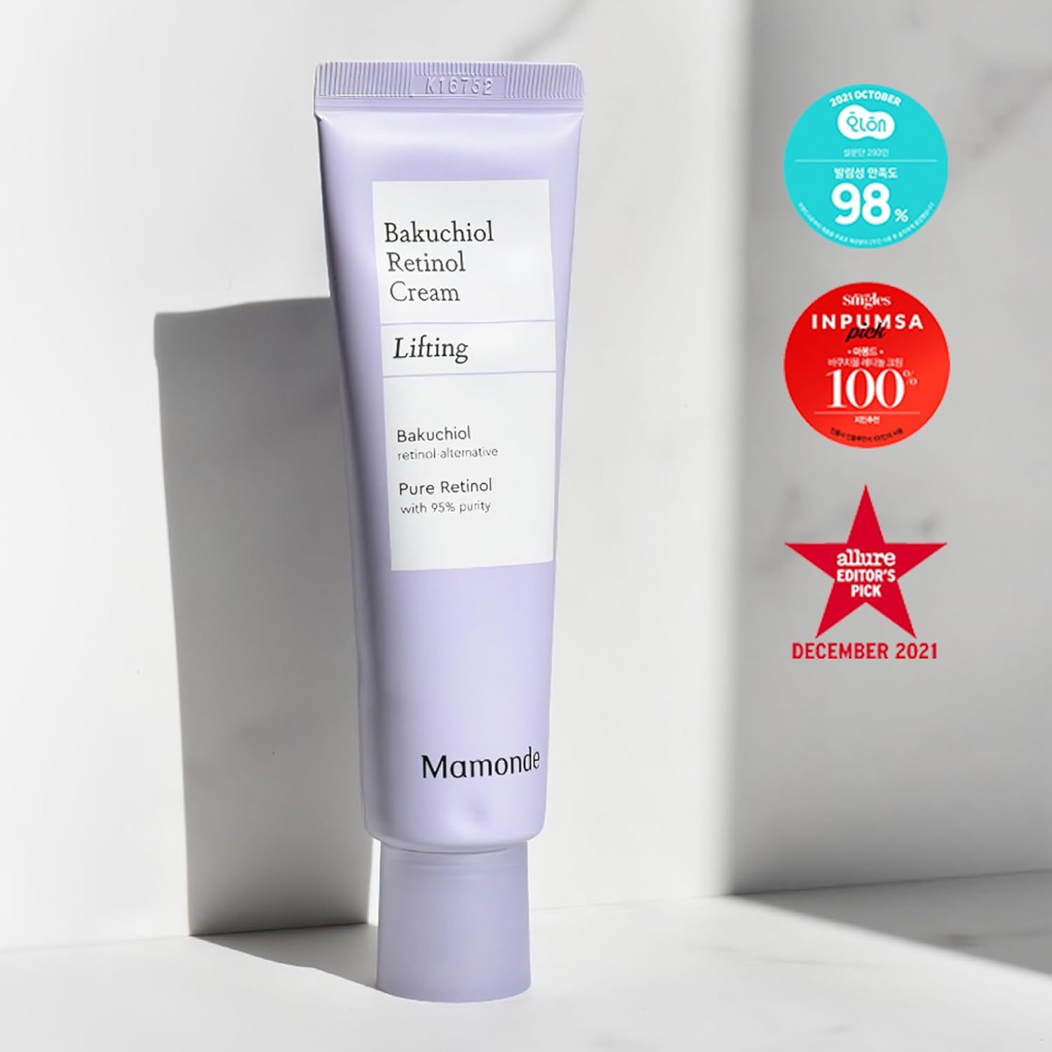 Mamonde Bakuchiol – Crema de retinol con 95% de retinol puro, crema diaria coreana de retinol para calmar, hidratar