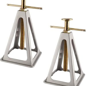 Yaegoo Paquete de 2 gatos estabilizadores para caravana, gatos estabilizadores de aluminio, bloques de nivelación para remolque, cámper, autocaravana Yaegoo Paquete de 2 gatos estabilizadores para caravana, gatos estabilizadores de aluminio, bloques de nivelación para remolque, cámper, autocaravana