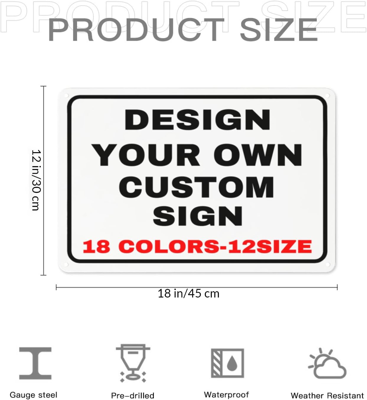 Letreros personalizados de metal para exteriores, letreros personalizados con tu logotipo de foto, letrero de pared personalizado, letreros