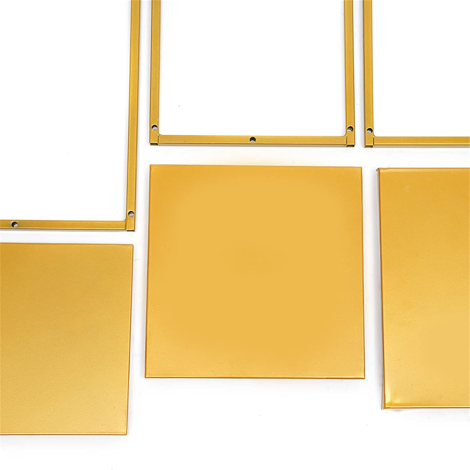 Jarrones de mesa de boda para mesas, soporte geométrico de flores de columna de metal, juego de 3 estantes altos dorados para decoración de fiestas,