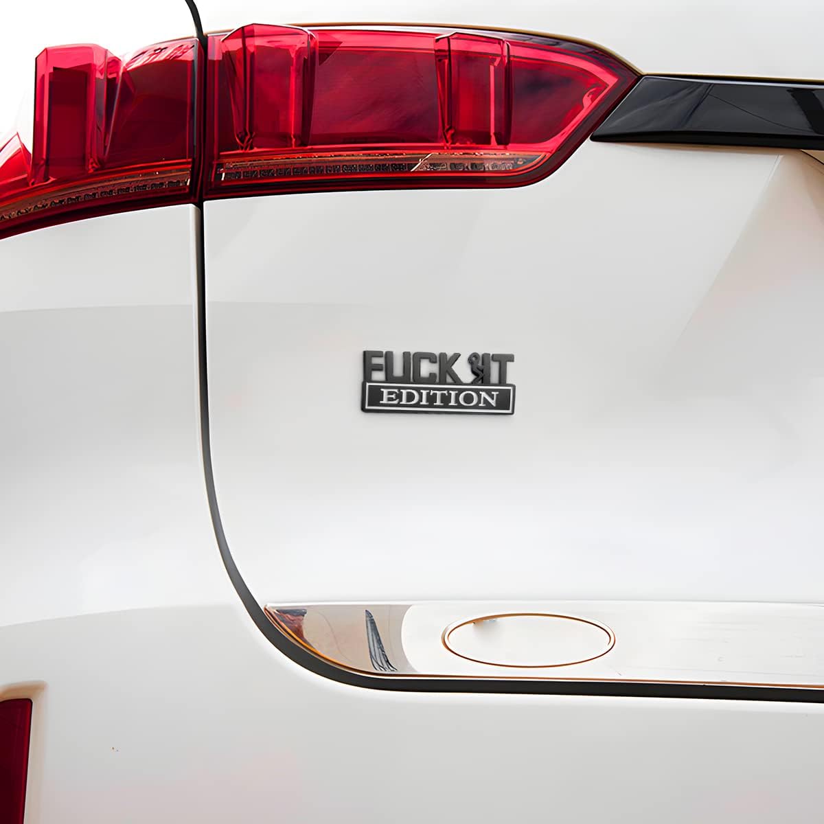 Fuck IT Edition – Emblema para automóvil, para el lado trasero del capó delantero del auto, insignia de la puerta del maletero, emblemas exteriores