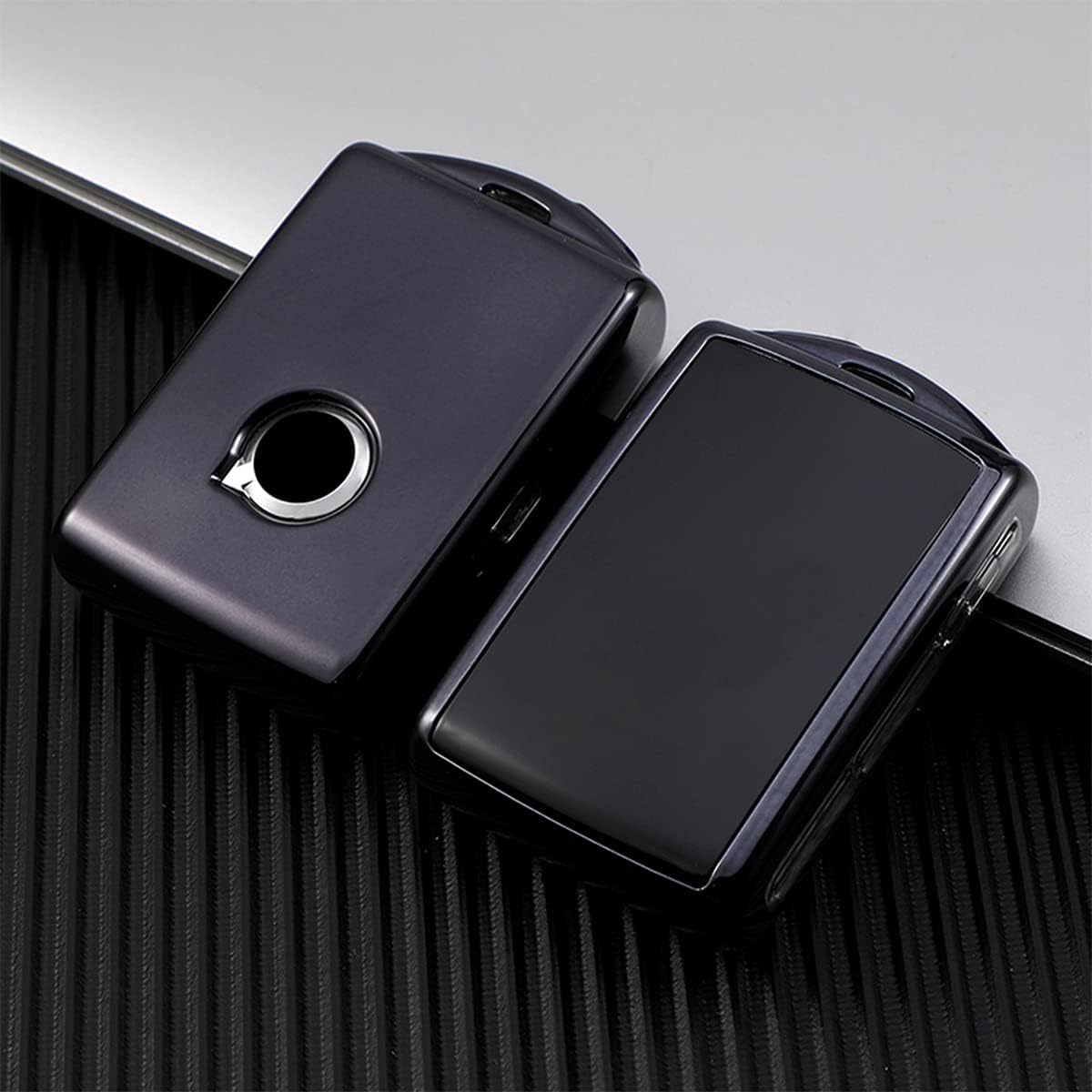 Funda de llavero para Volvo Soft TPU Smart Key Case Holder se adapta a Volvo XC40 XC60 XC90 S90 S90 V90 2017 2018 2019 2020 2021