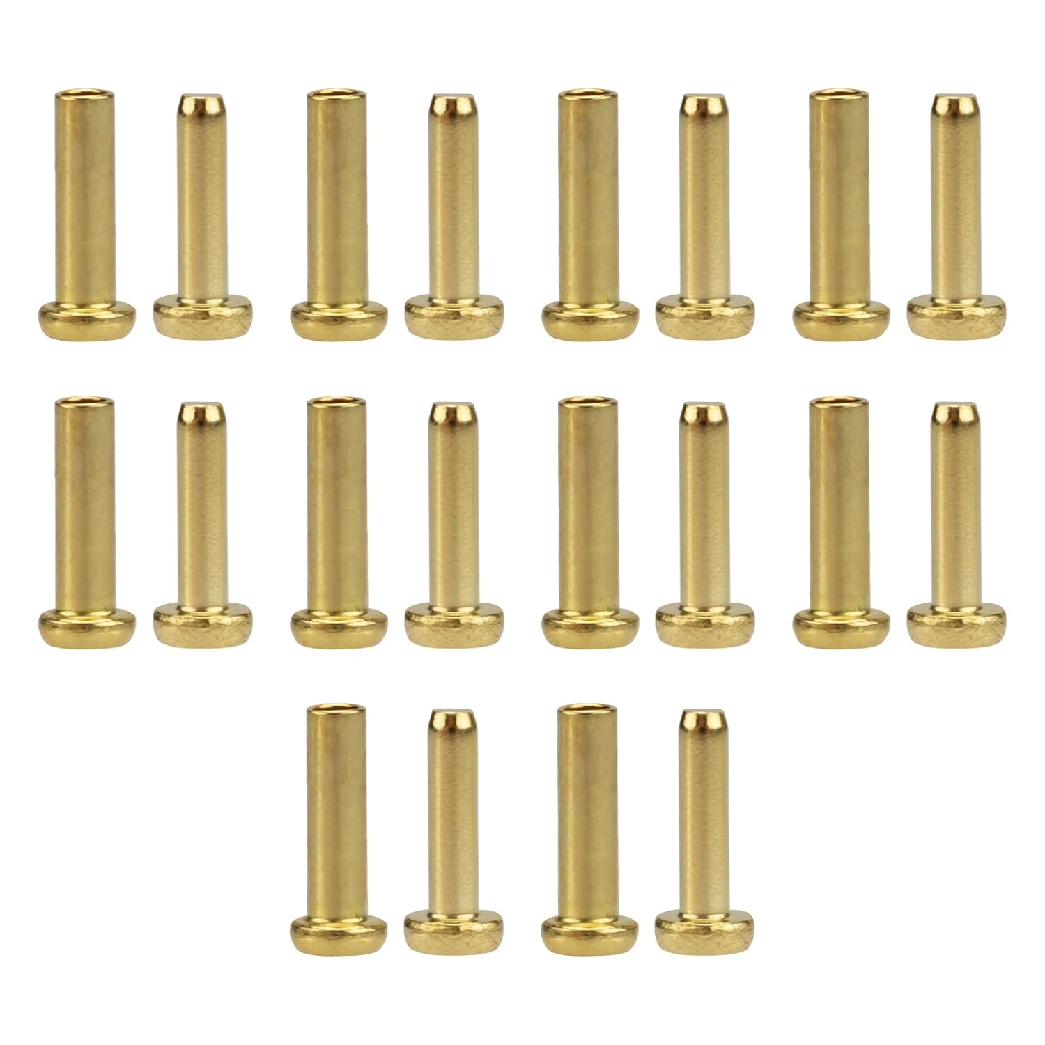 Cutlers – Remaches para cubiertos de 316″ x 38″, pasadores de mango para fabricación de cuchillos, latón (25 juegos)