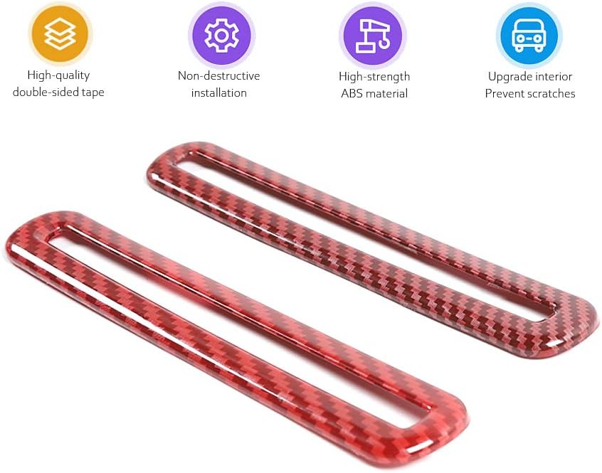 GZXinWei Ajuste de ventilación de salida de aire acondicionado para puerta Dodge Challenger 2015-2020 2021 2022 2023 Accesorios interiores Marco de