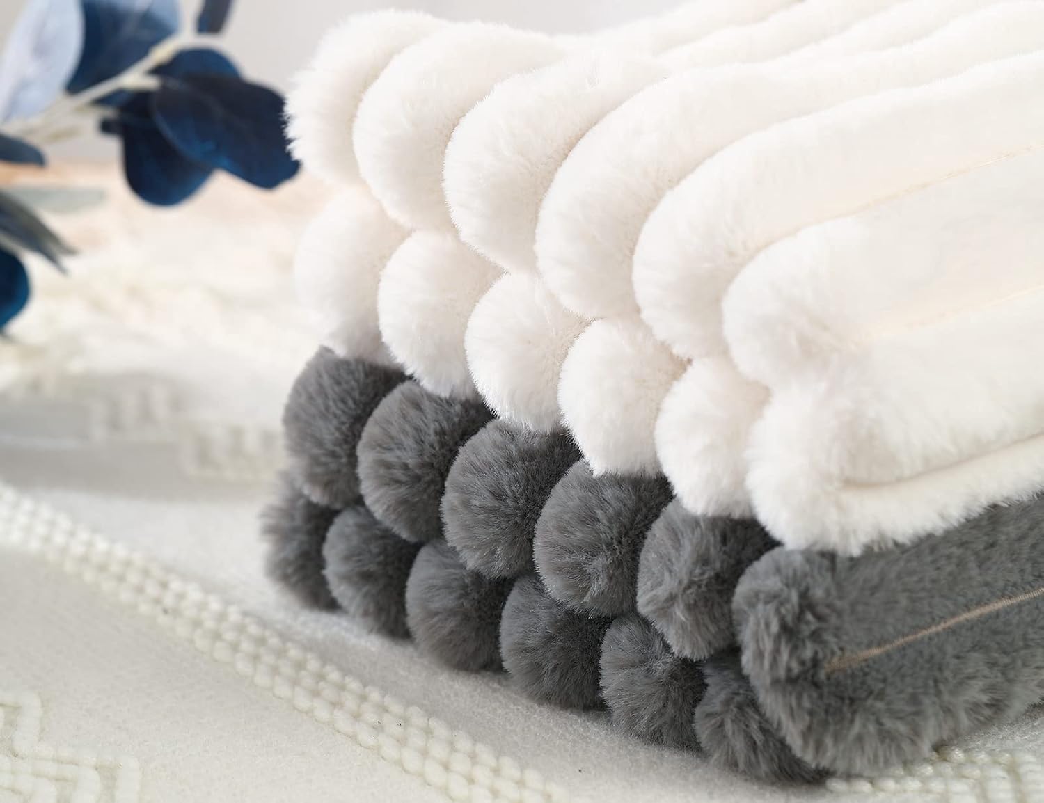 PANOD Fundas de almohada lumbar decorativas de piel sintética de 14 x 26 pulgadas, fundas de almohada lumbares largas y bohemias para cama, sofá,