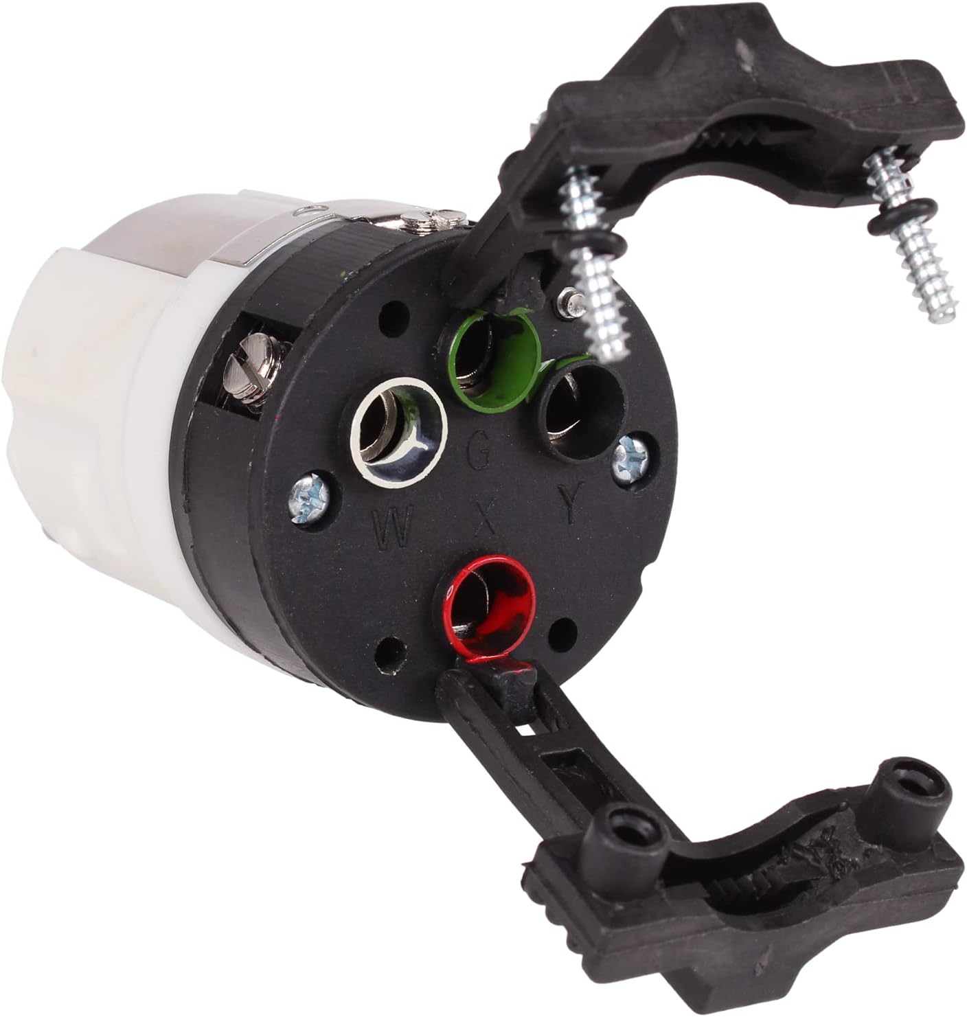 Journeyman-Pro CS6364C – Conector de cable generador de 50 amperios 125250 voltios, enchufe hembra con bloqueo giratorio, conexión a tierra de grado