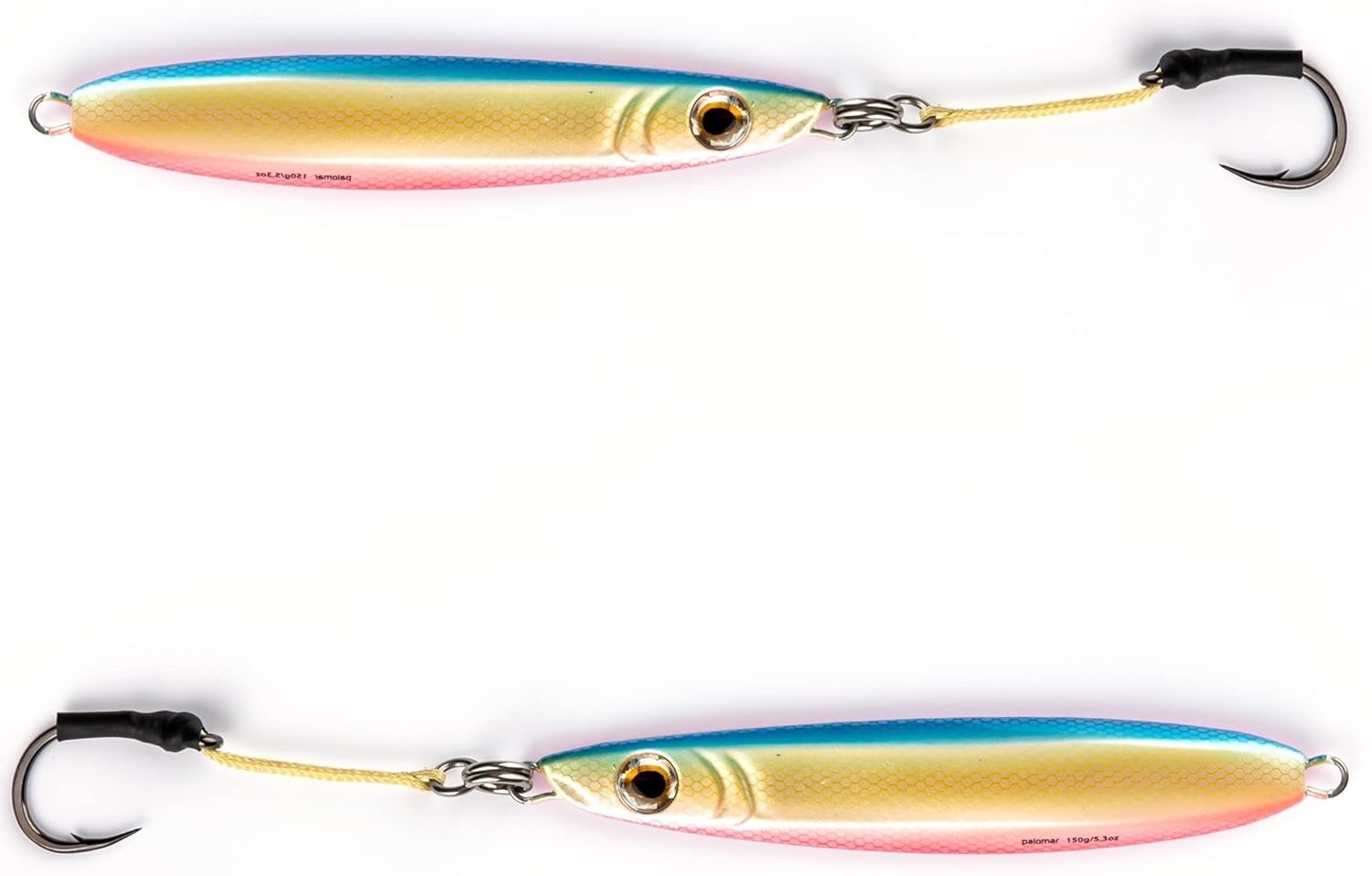 Palomar Fishing x6 Jigs Ocean Side Flat Side – 7.8 oz (7.8 oz) Señuelos verticales rápidos de caída profunda  Anillo de propietario de ganchos