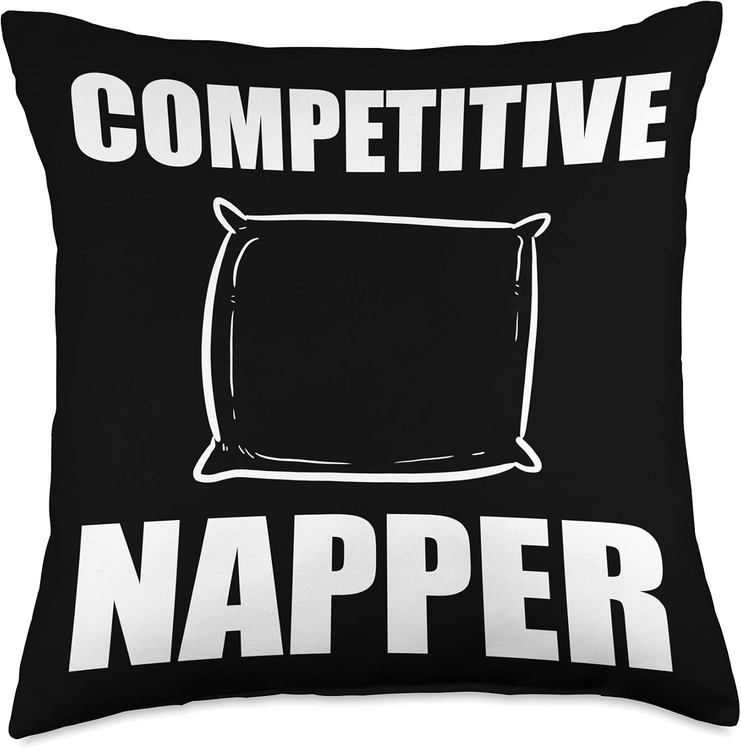 Almohada competitiva perezosa o siesta, 18.0 x 18.0 in, multicolor