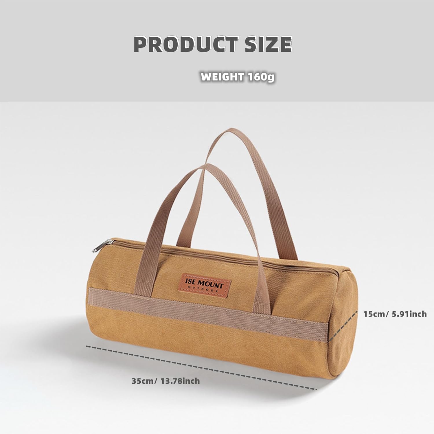 Bolsa de almacenamiento de lona para camping, bolsa de almacenamiento de herramientas para barbacoa, bolsa de almacenamiento de estacas para tienda