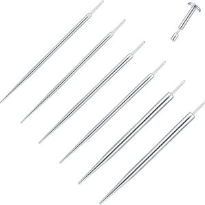 Xpircn Piercing cónico sin rosca, 20G, 18G, 16G, 14G, acero inoxidable, pasador de inserción para labio, nariz, monore, cartílago, oreja, tragus, Xpircn Piercing cónico sin rosca, 20G, 18G, 16G, 14G, acero inoxidable, pasador de inserción para labio, nariz, monore, cartílago, oreja, tragus,