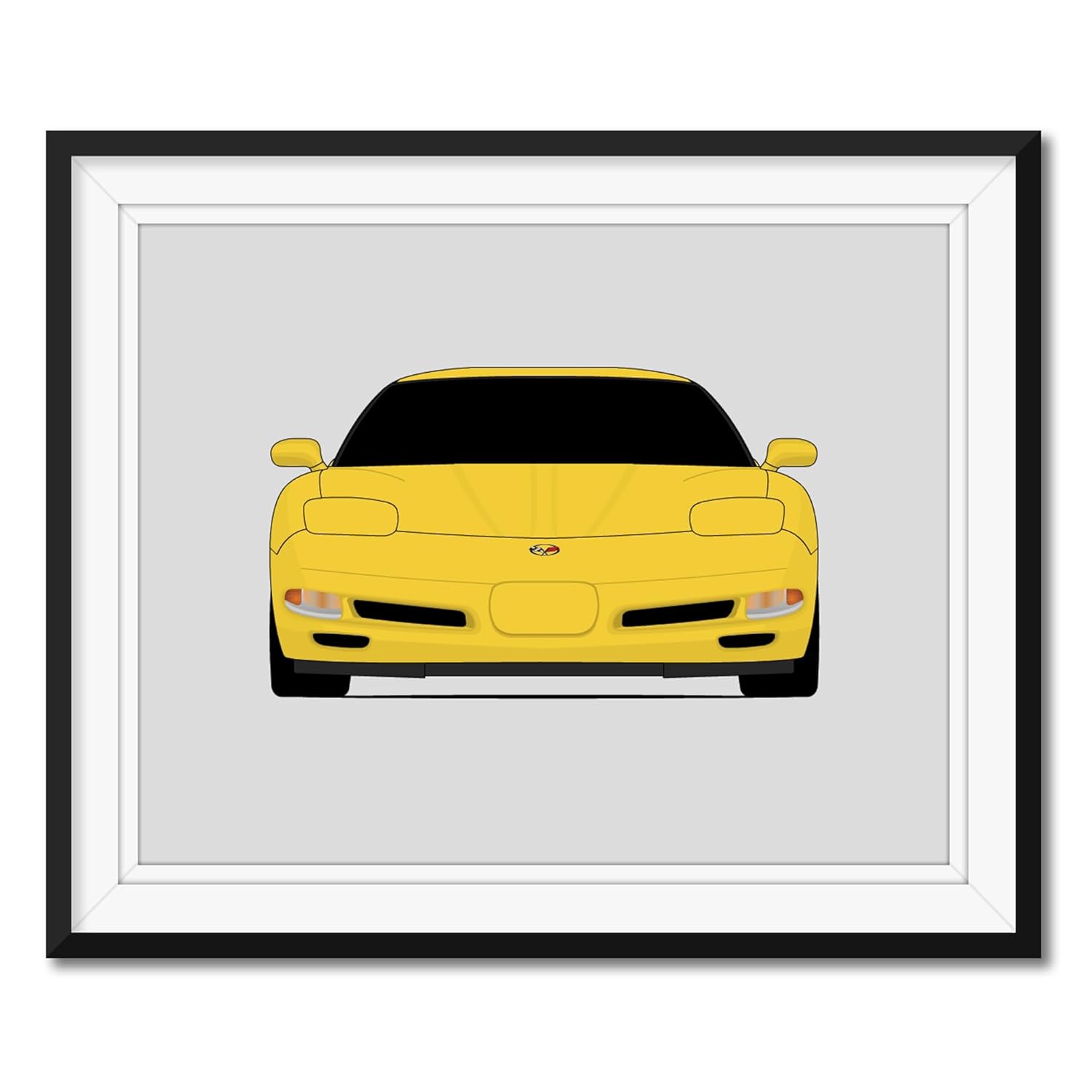 Chevy Corvette Z06 C5 (1997-2004) 5th Generation Inspired Poster Print Wall Art Decor Handmade (Unframed)