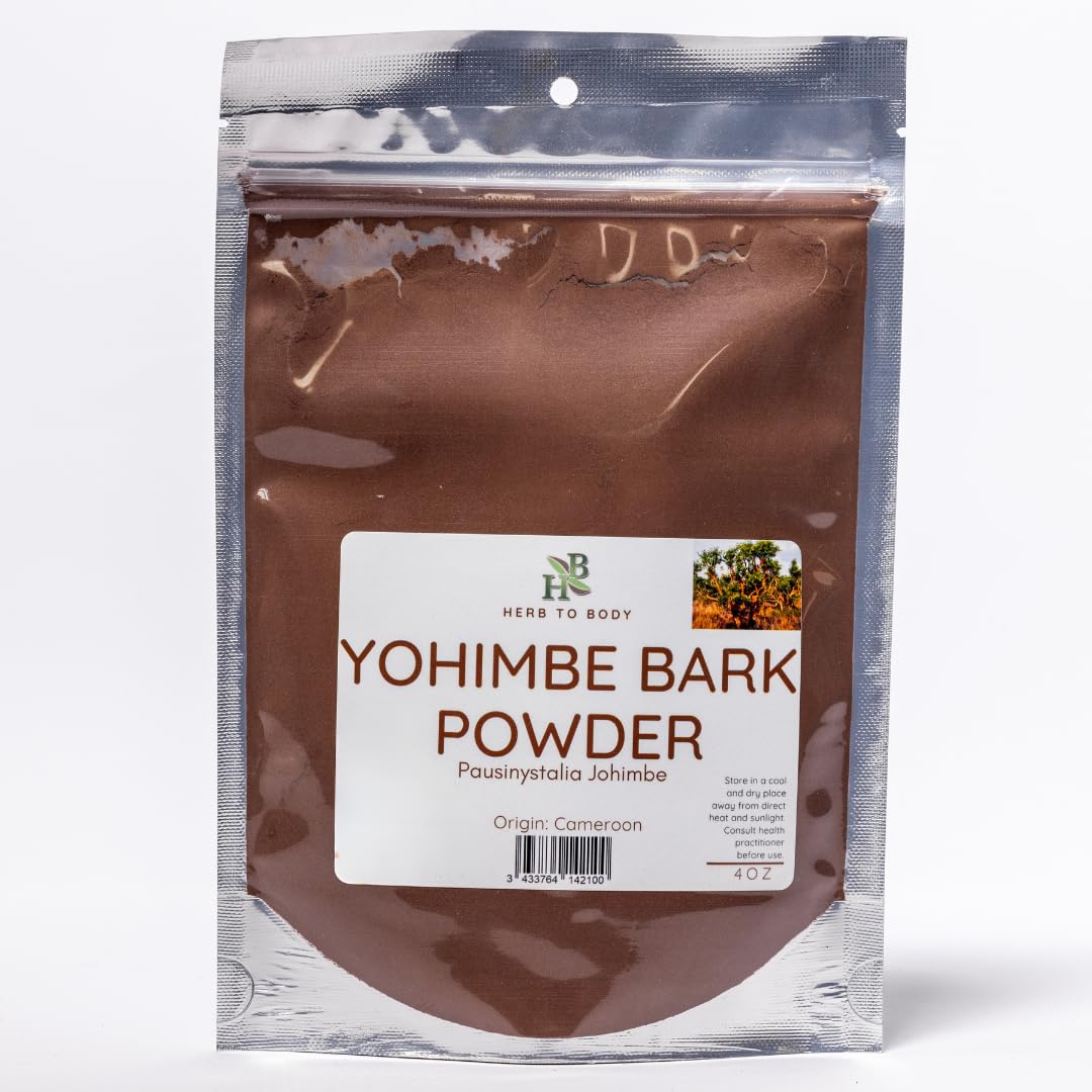 Yohimbe Bark Powder  Pausinystalia Johimbe  Wildcrafted  4oz