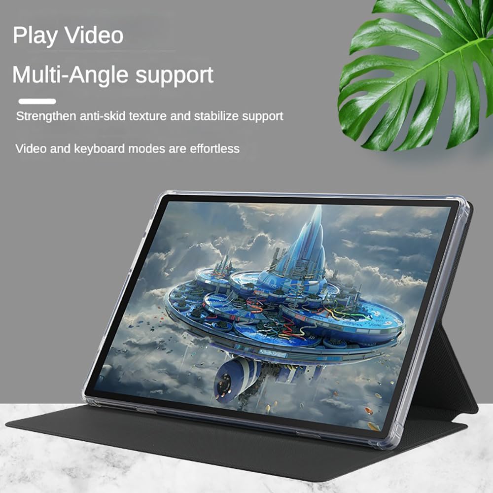Walieoka – Funda para tablet compatible con CHUWI Hi10 XPro de 10.1 pulgadas, piel sintética con función de encendido y apagado automático gris
