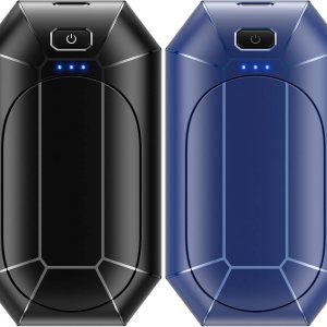 Calentadores de manos recargables, paquete de 2 calentadores de bolsillo portátiles eléctricos de 4000 mAh, terapia de calor, ideal para exteriores, Calentadores de manos recargables, paquete de 2 calentadores de bolsillo portátiles eléctricos de 4000 mAh, terapia de calor, ideal para exteriores,