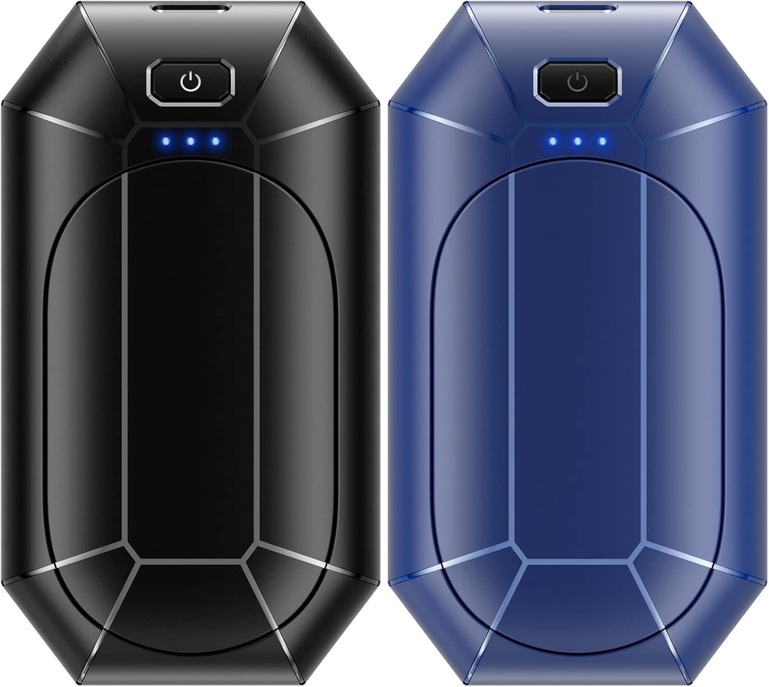 Calentadores de manos recargables, paquete de 2 calentadores de bolsillo portátiles eléctricos de 4000 mAh, terapia de calor, ideal para exteriores,