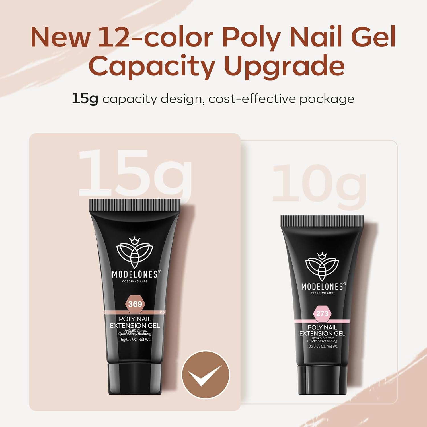 modelones Gel de extensión de uñas polivinílicas, 12 colores, tono de piel nude, rojo, colores clásicos, diseño de uñas, regalo de salón para mujeres
