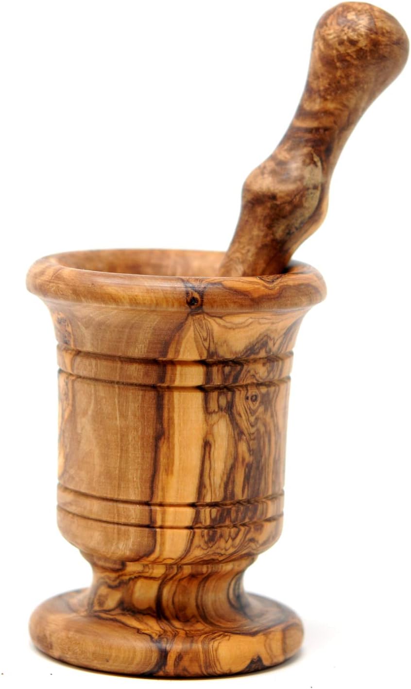 Wood Classic – Mortero y mortero (tamaño mediano)