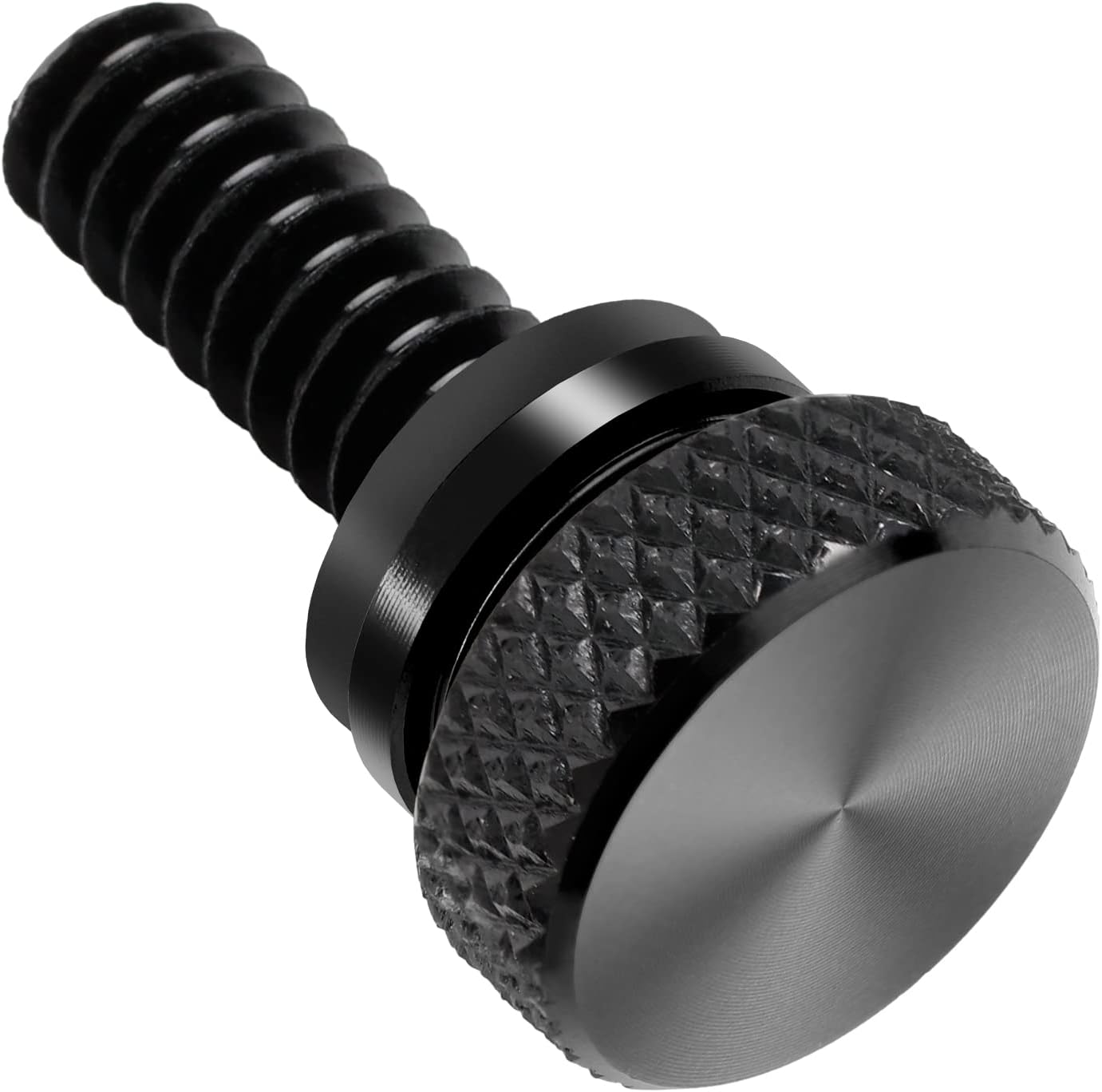Tornillo de asiento de motocicleta, tornillo de montaje moleteado para guardabarros trasero, 14 “-20 roscas de repuesto para Harley Touring