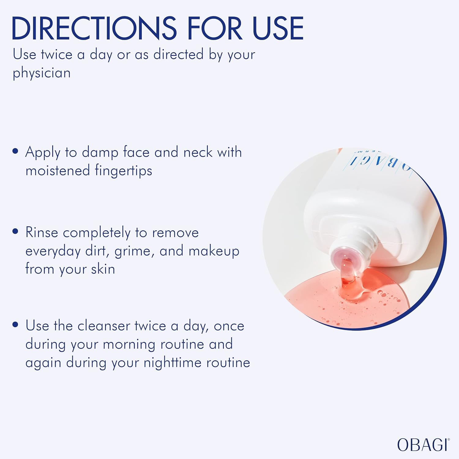 Obagi Nu-Derm – Juego de limpiador en gel espumoso  Limpia los poros y elimina el maquillaje, la suciedad y el exceso de aceite  Clásico 6.7 oz y 2
