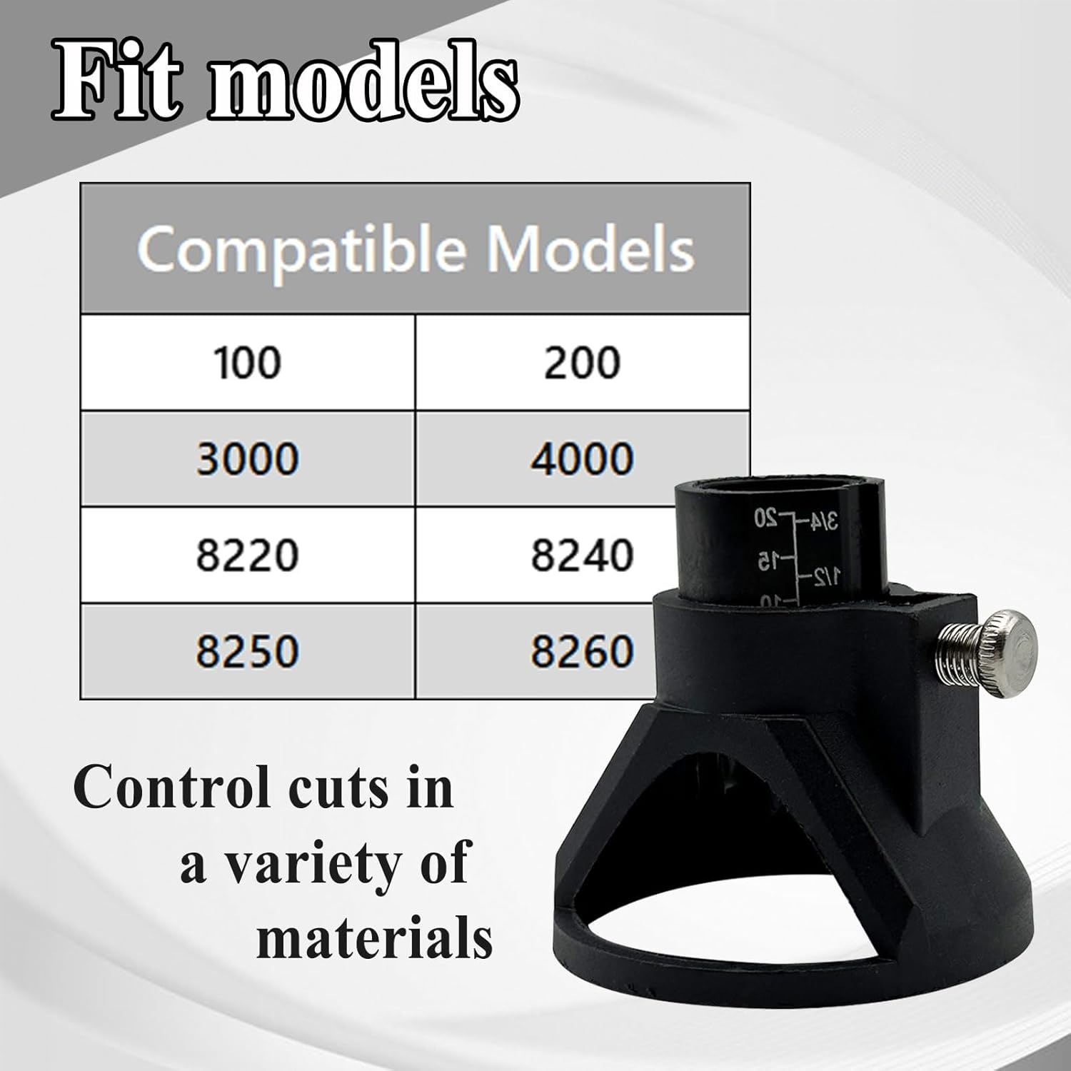 2 piezas 565 kits de corte multimaterial, kit de accesorios de guía de corte para herramienta rotativa, 34 pulgadas de profundidad